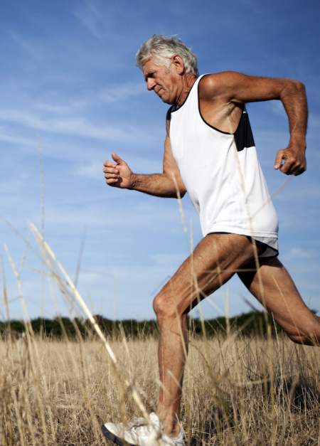 Older people who run several times a week can enjoy a fitness level on par with much younger folks. Key is the body's oxygen uptake capacity (VO2 Max). That capacity can be trained and might really be a fountain of youth.