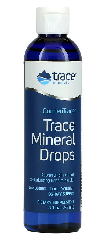 ConcenTrace Trace Mineral Drops are a powerful, all natural, ph-balancing trace minerals dietary supplement for improved bodily and vital functions. Our soils, foods and bodies are depleted. ConcenTrace remineralizes with important minerals and trace minerals, many of which are not found anymore in foods.