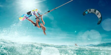 Kiteboarding Session: A Little Sport Never Hurts